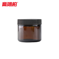 高翊柏 33010763 棕色土壤采样瓶 60ml+PTFE盖垫 广口瓶 户外玻璃取样瓶 直口样品瓶