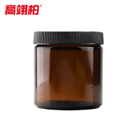 高翊柏 33010769 棕色土壤采样瓶 500ml+PTFE盖垫 广口瓶 户外玻璃取样瓶 直口样品瓶