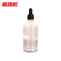 高翊柏 33010789 胶头滴瓶 120ml透明 玻璃精油瓶点滴瓶样品滴管瓶 10个装