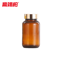 高翊柏 33010794 玻璃样品瓶 120ml 金色盖 茶色避光实验室密封试剂瓶精油瓶