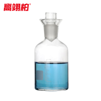 高翊柏 33010823 溶解氧瓶 透明单盖1000ml 实验室具塞玻璃培养污水瓶水样瓶水质采集瓶