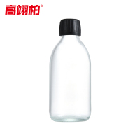 高翊柏 33010847 玻璃试剂瓶 250ml黑色防盗盖 液体分装瓶密封样品瓶取样瓶小药瓶
