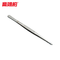 高翊柏 33011072 304不锈钢镊子 25cm圆直头 防碘伏敷料镊组织镊