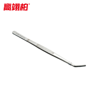 高翊柏 33011080 304不锈钢镊子 30cm圆弯头 防碘伏敷料镊组织镊