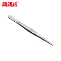 高翊柏 33011084 430不锈钢镊子 18cm圆直头 带磁性 防碘伏敷料镊组织镊