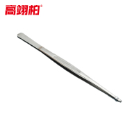 高翊柏 33011086 430不锈钢镊子 25cm圆直头 带磁性 防碘伏敷料镊组织镊