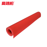 高翊柏 32010002 PVC镂空防滑垫 4.5mm厚*1.2m宽*1m*红色 S形浴室塑胶防水地毯多拍不截断