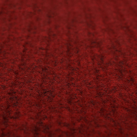 高翊柏 32010230 PVC双条纹地毯 深红色 宽2.0米*1米 复合地毯地垫 防尘防水进门垫 除尘防滑地垫