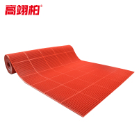 高翊柏 32010511 PVC内六角镂空地垫 红色*1.2m宽*15m 厕所卫生间防滑垫耐磨游泳池隔水垫