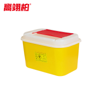 高翊柏 32030229 PP利器盒 方形25L 医疗废物黄色锐器盒医院诊所用废物一次性针头收纳桶小号垃圾桶