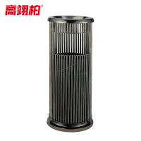 高翊柏 32030416 新概念烟灰缸垃圾桶 直管款-黑金 30*30*72cm 酒店大堂电梯口吸烟室商场烟灰桶