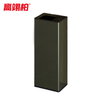 高翊柏 32030549 不锈钢双层垃圾桶 青古铜25L-半直投 酒店宾馆办公室商用环境桶物业大堂垃圾篓