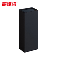 高翊柏 32030560 不锈钢双层垃圾桶 磨砂黑25L-全摇盖 酒店宾馆办公室商用环境桶物业大堂垃圾篓