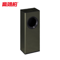 高翊柏 32030566 不锈钢烟灰垃圾桶 青古铜16L-圆口 酒店宾馆办公室商用环境桶物业大堂垃圾篓