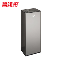 高翊柏 32030584 不锈钢灭烟桶 砂钢银 30*22*73cm 酒店大堂吸烟室宾馆物业商用户外立式烟灰桶