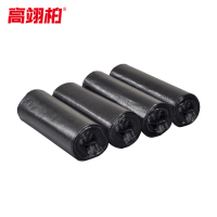 高翊柏 32030658 黑色平口连卷垃圾袋 50*60cm 25个/卷 一次性塑料袋断点垃圾处理袋