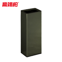高翊柏 32030543 不锈钢双层垃圾桶 青古铜25L-全直投 酒店宾馆办公室商用环境桶物业大堂垃圾篓