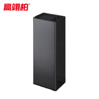 高翊柏 32030541 不锈钢双层垃圾桶 黑金色25L-全直投 酒店宾馆办公室商用环境桶物业大堂垃圾篓