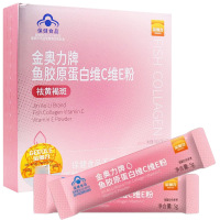 金奥力牌鱼胶原蛋白维C维E粉5g*7袋深海小分子鱼胶原蛋白肽维生素C维生素E粉男女成人学生中老年人去班祛斑祛黄褐斑保健品
