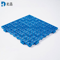 杜晶 浴室防滑隔水地垫 30*30*1cm蓝色 片