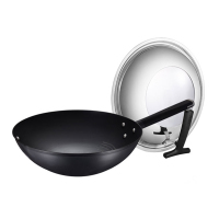 爱仕达(ASD) 炒锅CF30M2Q 大铁锅锈不了旋风底精铁炒锅无涂层不生锈厨房家用厨房炒菜锅明火用