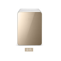 先科(SAST) 22L迷你小冰箱双制冷车载微小型宿舍二人世界车家两用单门式 双核数显金色玻璃门