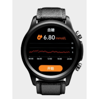 DIDO E55 ProII高精准度无创测血糖血氧血压体温智能手表监测量仪心率电图健康老人量心脏心跳 标配版雾色黑