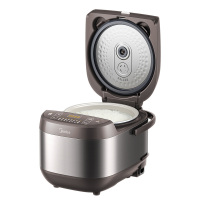 美的(Midea) MB-5E65电饭锅5升大容量陶瓷釉内胆耐磨抗菌柴火饭智能预约金属机身蒸煮煲汤煲