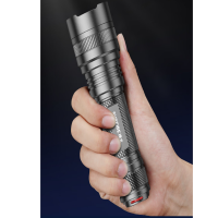 神火 L6-G 超强光手电筒多功能P90可充电26650超亮远射LED应急户外灯大功率36W 续航4小时 黑色