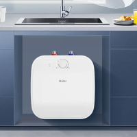 海尔(Haier)小厨宝厨房小型电热水器11升家用洗菜洗碗神器上出水2200W速热储水式热水器ES11U