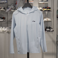 李宁(LI-NING)李针织外套男子2025夏季系列速干凉爽防晒运动风衣AFDVD21 民谣蓝AFDVD21-1XL