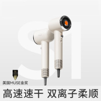 直白(zhibai) S1电吹风机 白色 小米有品精选推荐 正负双离子护发 高速吹风筒速干家用大风力便携小巧宿舍降噪