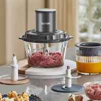 苏泊尔(SUPOR)绞肉机家用多功能电动料理机绞馅机碎肉机大容量搅拌机切菜机碎肉单刀搅拌机1.75L子母碗JR20-ZM
