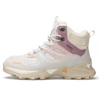 悍途(HUMTTO) 秋冬新款户外防水登山鞋防滑耐磨高帮户外徒步鞋运动越野爬山鞋 米色-女 38 米色 38码