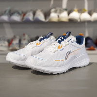 李宁休闲慢跑鞋男子2025新款轻便舒适网面透气低帮运动鞋ARSV121-3 42码