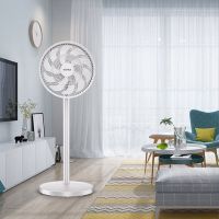 康佳(KONKA)落地电风扇十叶扇立式低噪家用宿舍风扇节能强劲大风力空气循环广角送风 KLDS-2401