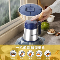 苏宁宜品绞肉机 不锈钢电动多功能料理机绞肉打蒜泥一体机--5升蓝色