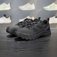 李宁 户外休闲鞋男鞋秋季新款防滑耐磨反光低帮经典缓震运动鞋AGCV415 黑色-4 43