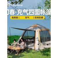 探险者(TANXIANZHE) 手动充气帐篷户外便携式折叠野营过夜防雨 初春4.030S手动充气+银胶2191多人