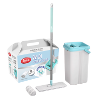 美丽雅 刮刮乐拖把 不锈钢材质超细纤维拖把头国产高效清洁刮洗一体设计