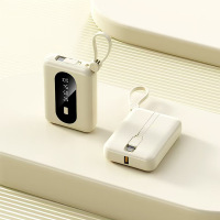 苏宁宜品&卡镁瑞自带线礼品 6000mAh 充电宝便携可爱迷你数显移动电源K97 颜色随机