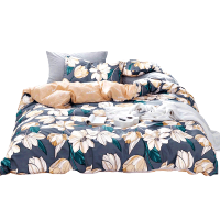 天琴 花漾年华斜纹印花套件床上用品四件套双人TQ-T123
