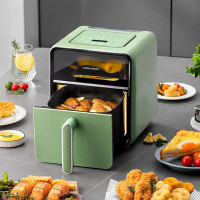 摩飞电器MORPHYRICHARDS空气炸锅4升大容量微蒸烤家用蒸汽智能触屏多功能预约定时大功率全自动MR8101