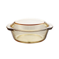 果兹(GUOZI)ASGZ-A01琉璃煲套装微波炉专用玻璃盘子饭煲2000ml