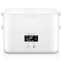 生活元素 LIFE ELEMENT 插电式电热饭盒 便携式保温加热饭盒 双层陶瓷内胆 便当盒2L四胆 F19
