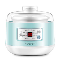生活元素 LIFE ELEMENT 电炖锅电炖盅 煲汤锅炖汤锅燕窝煮粥锅养生锅0.7L陶瓷锅 H1