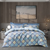 富安娜 磨毛四件套床上用品床单枕套被套203*229cm阳光假日