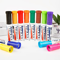 宝克 6mm12色POP唛克笔套装海报广告画笔彩色马克笔记号笔 MK840-6