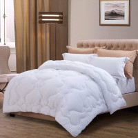 富安娜 逸享暖芯被二代四季被纤维被磨毛盖被203*229cm