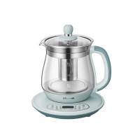 小熊养生壶煮茶器花茶壶电茶壶电热水壶1.5L煮茶壶烧水壶玻璃电水壶YSH-C15W2